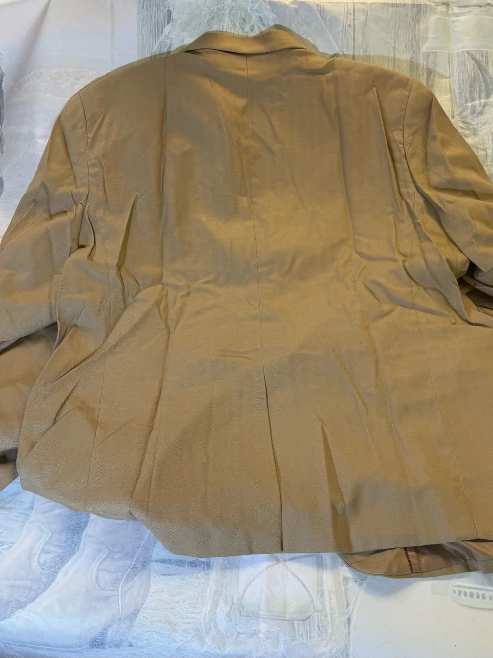 PJ PAUL JONES Men's Linen Blazer Jacket Lightweight Khaki Size XXL